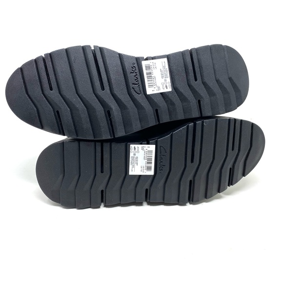 Clarks Loriini West Slip-On Wedge Shoes Wide Black Nubuck Comfort NIB - Picture 6 of 8